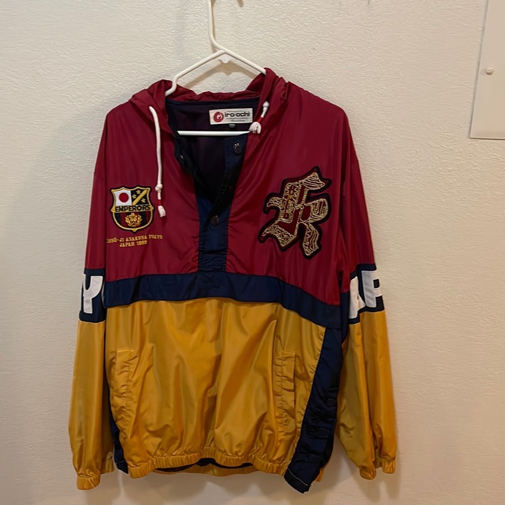 Iro-ochi windbreaker hoodie